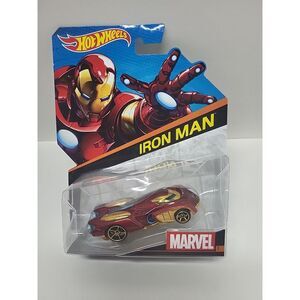 Hot Wheels MARVEL Character Car Iron Man‎ Diecast 1:64